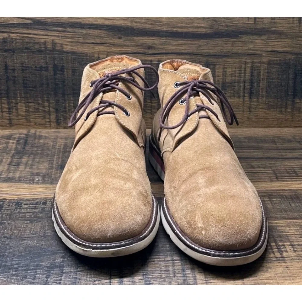 Martin‎ Dingman Boots Mens 8.5 Suede Chukka Tan Lace Up 300527M